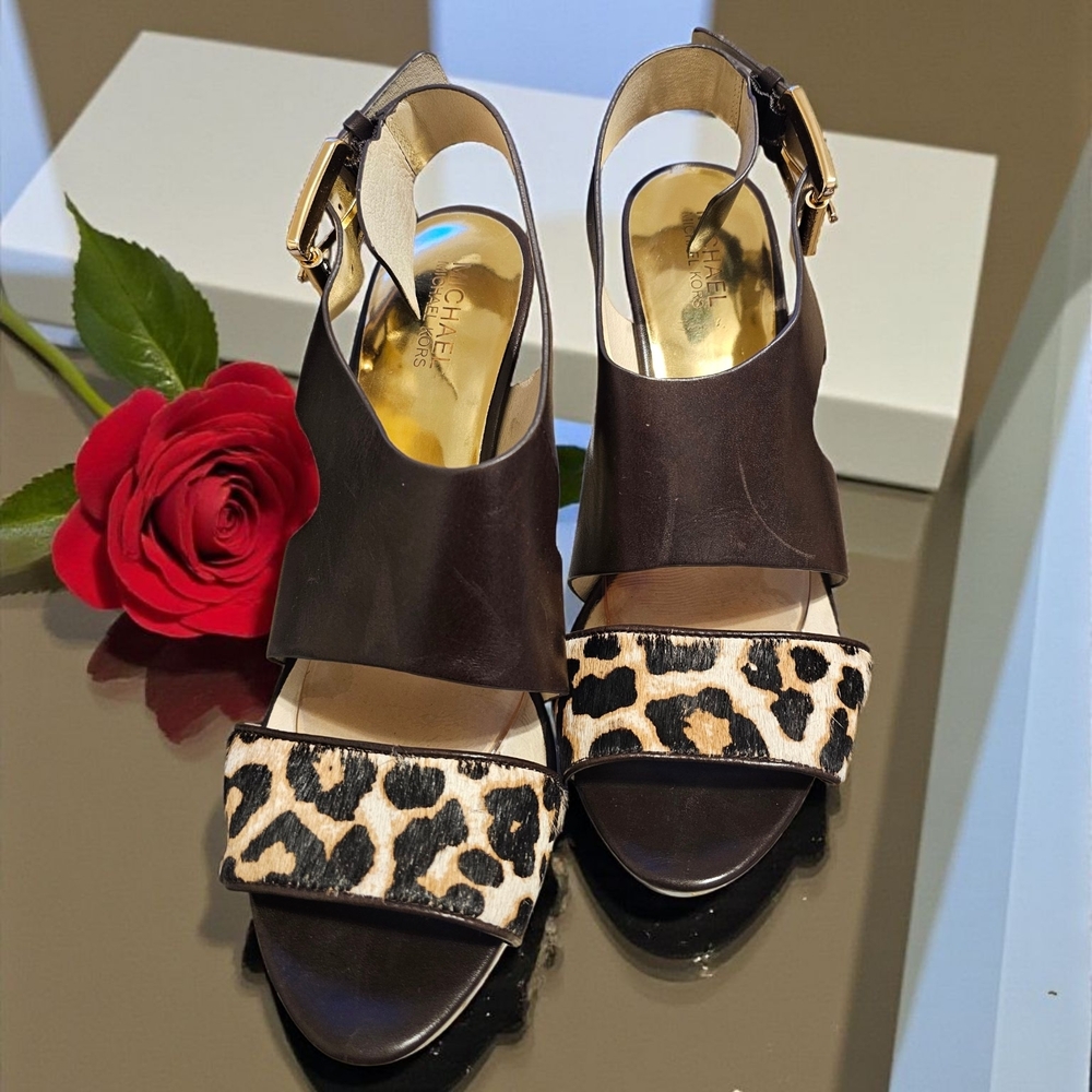 Michael Kors Carla platform Sandal Sz 10